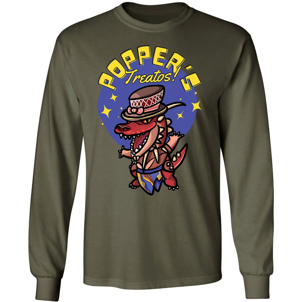 Long Sleeve T-Shirt - 1XBV6BM4 - Military Green - 16