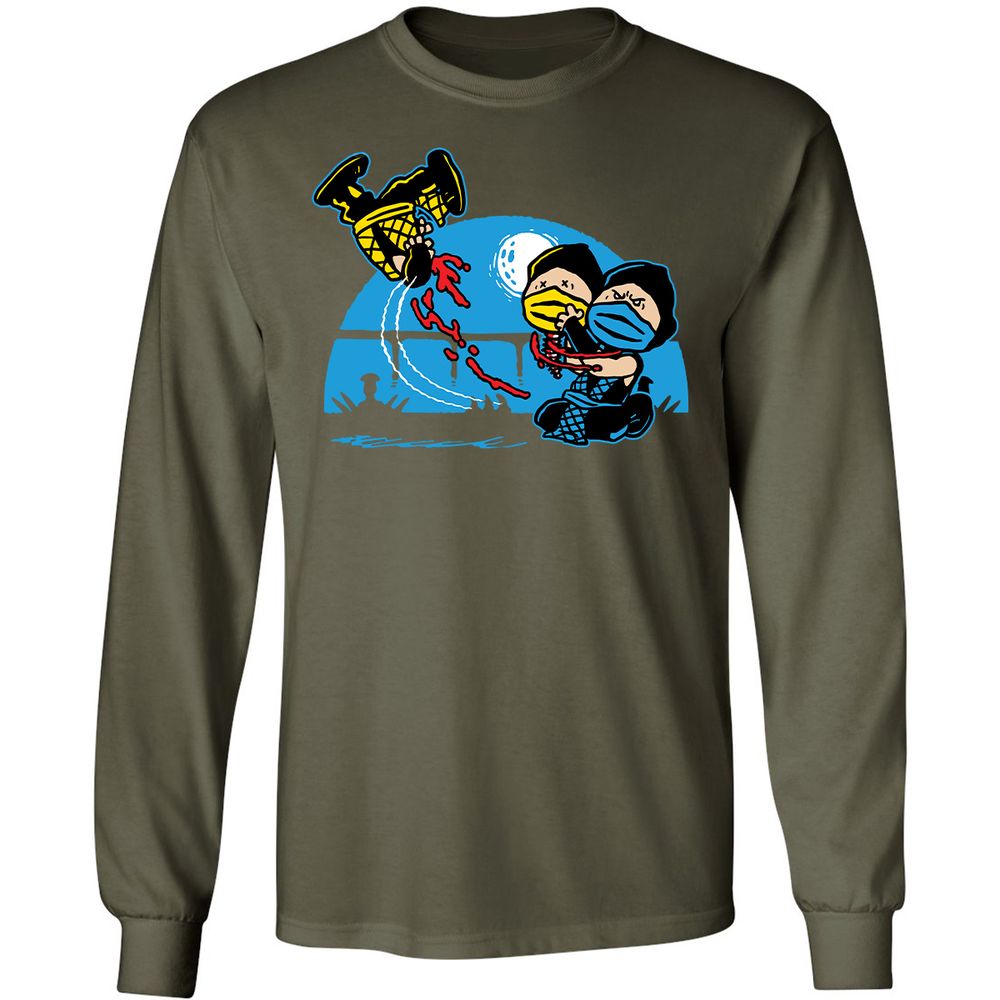 Long Sleeve T-Shirt - J8LB5AKL - Military Green - 16