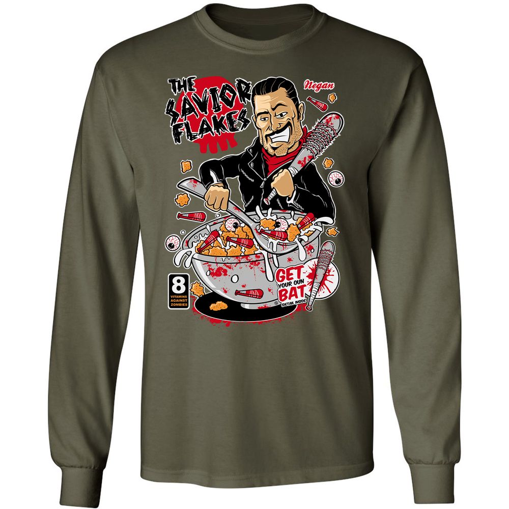 Long Sleeve T-Shirt - QTGT9MAB - Military Green - 16