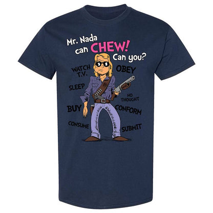 I have come here to chew bubblegum and kick ass - Navy - 16