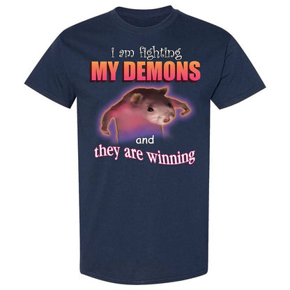 I'm fighting my demons - Navy - 16
