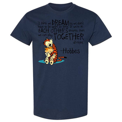 Calvin Hobbes Dreams - Navy - 16