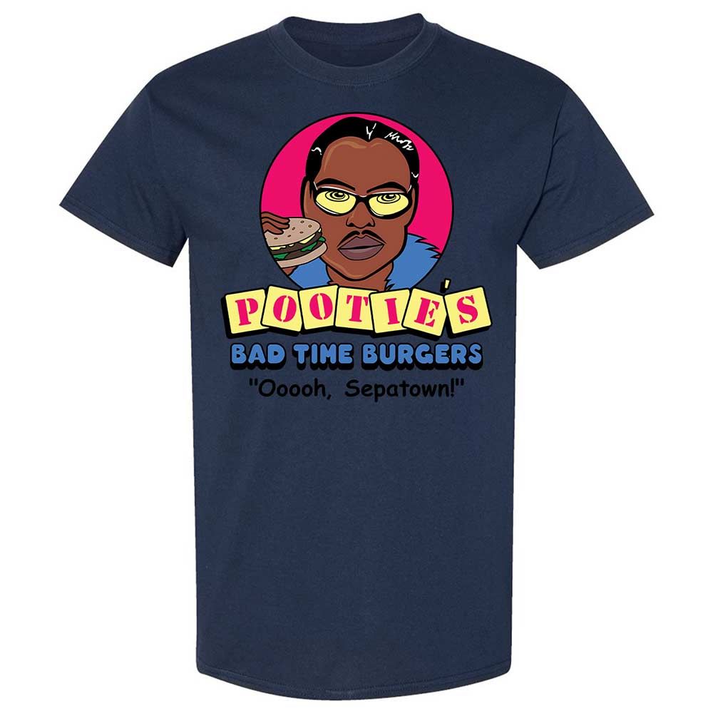 Pootie's Bad Time Burgers - Navy - 16