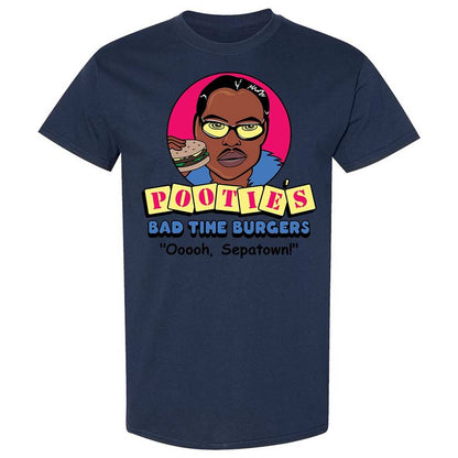 Pootie's Bad Time Burgers - Navy - 16
