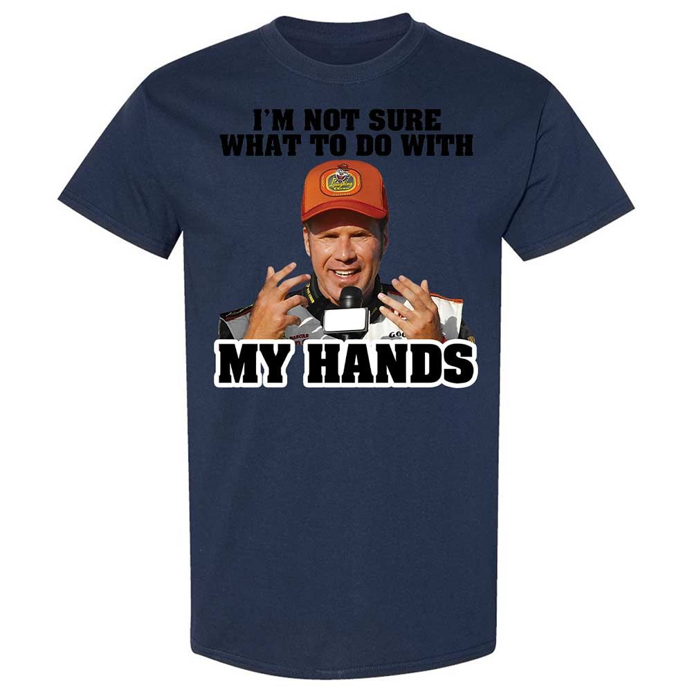 I'm Not Sure What To Do With My Hands - Navy - 16