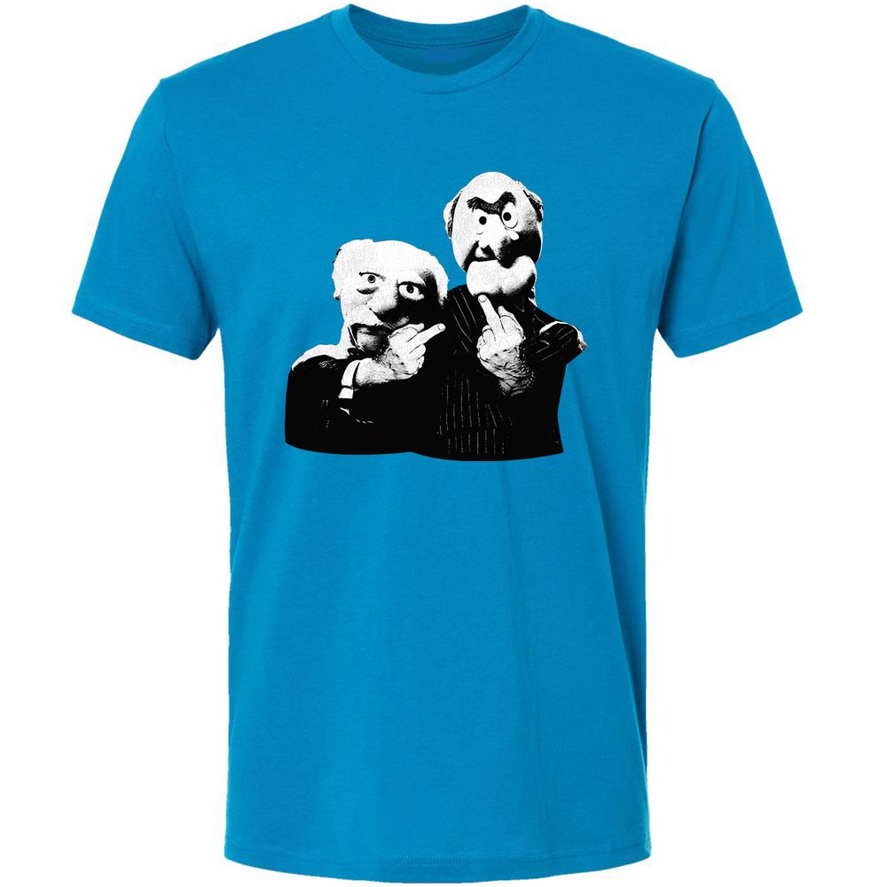 Statler and Waldorf Middle Finger - Turquoise - 16