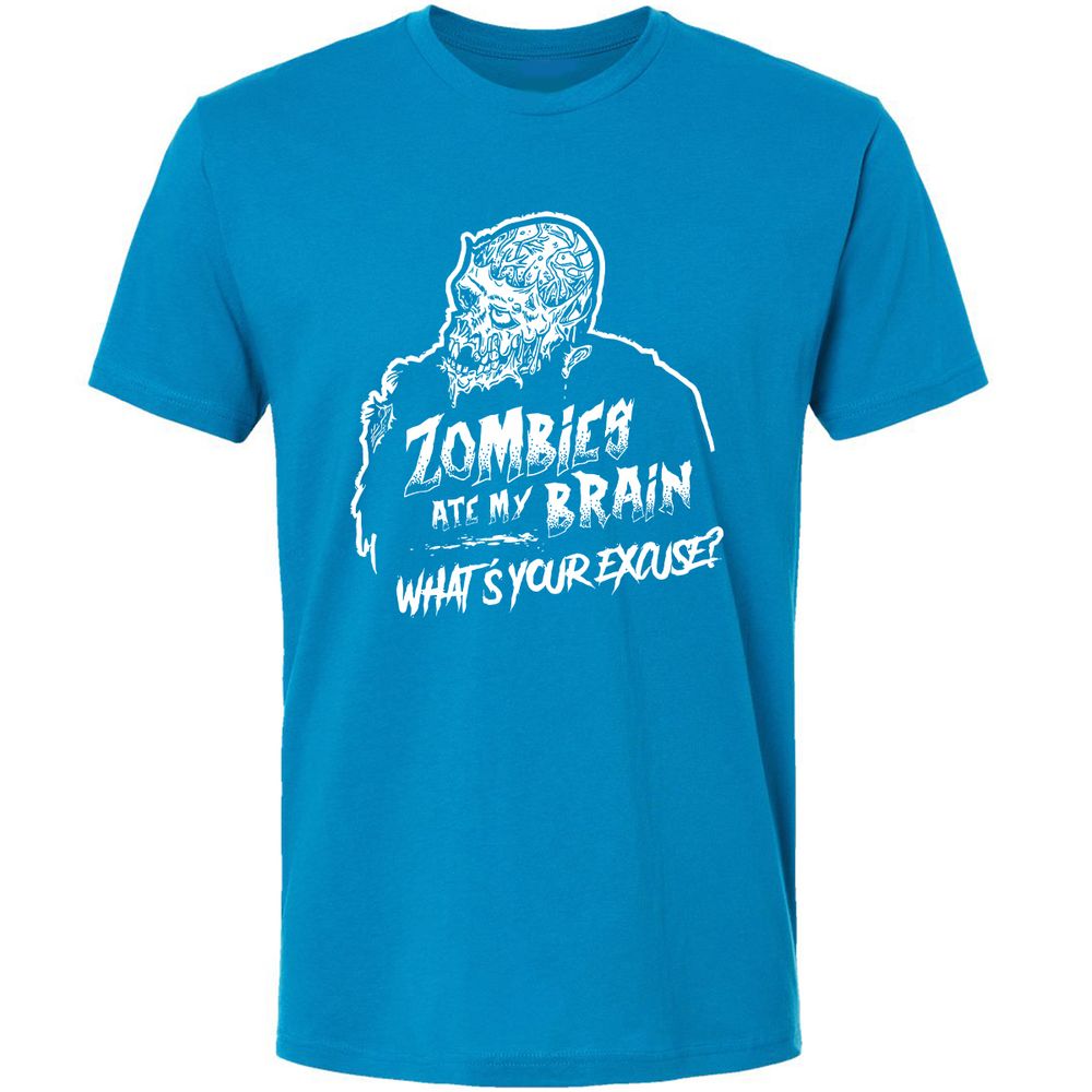 Zombies Ate My Brain - Turquoise - 16