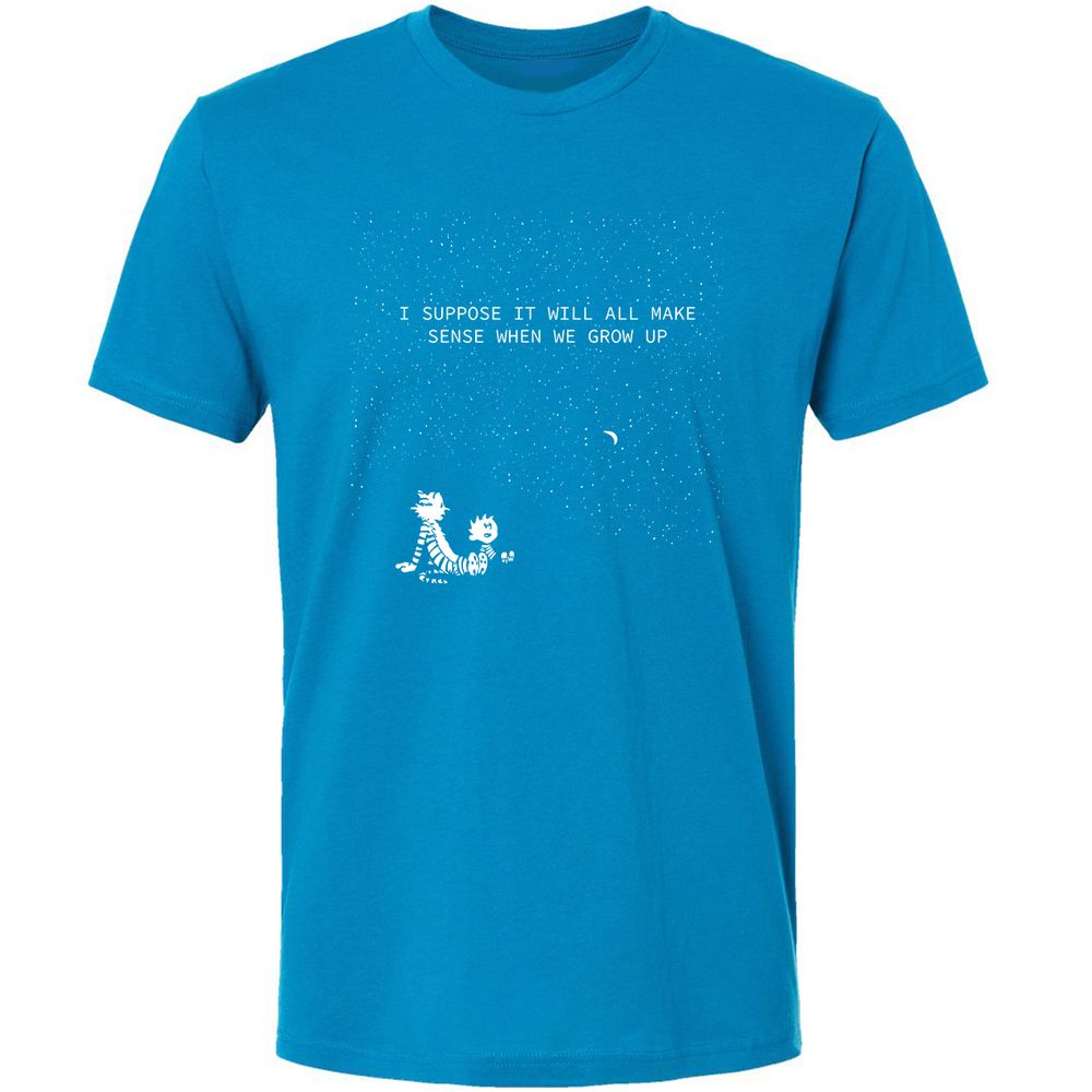 Calvin and Hobbes Stars - Turquoise - 16