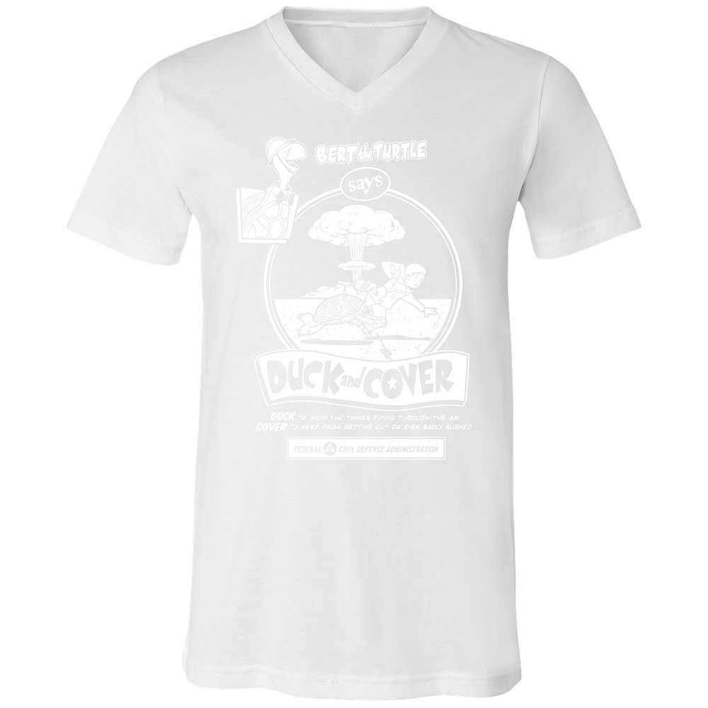 Unisex V-Neck T-Shirt - 2VA6L91B - White - 16