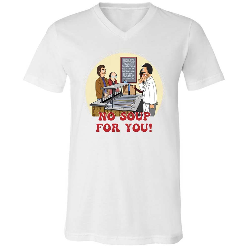 Unisex V-Neck T-Shirt - AUPJY7WC - White - 16