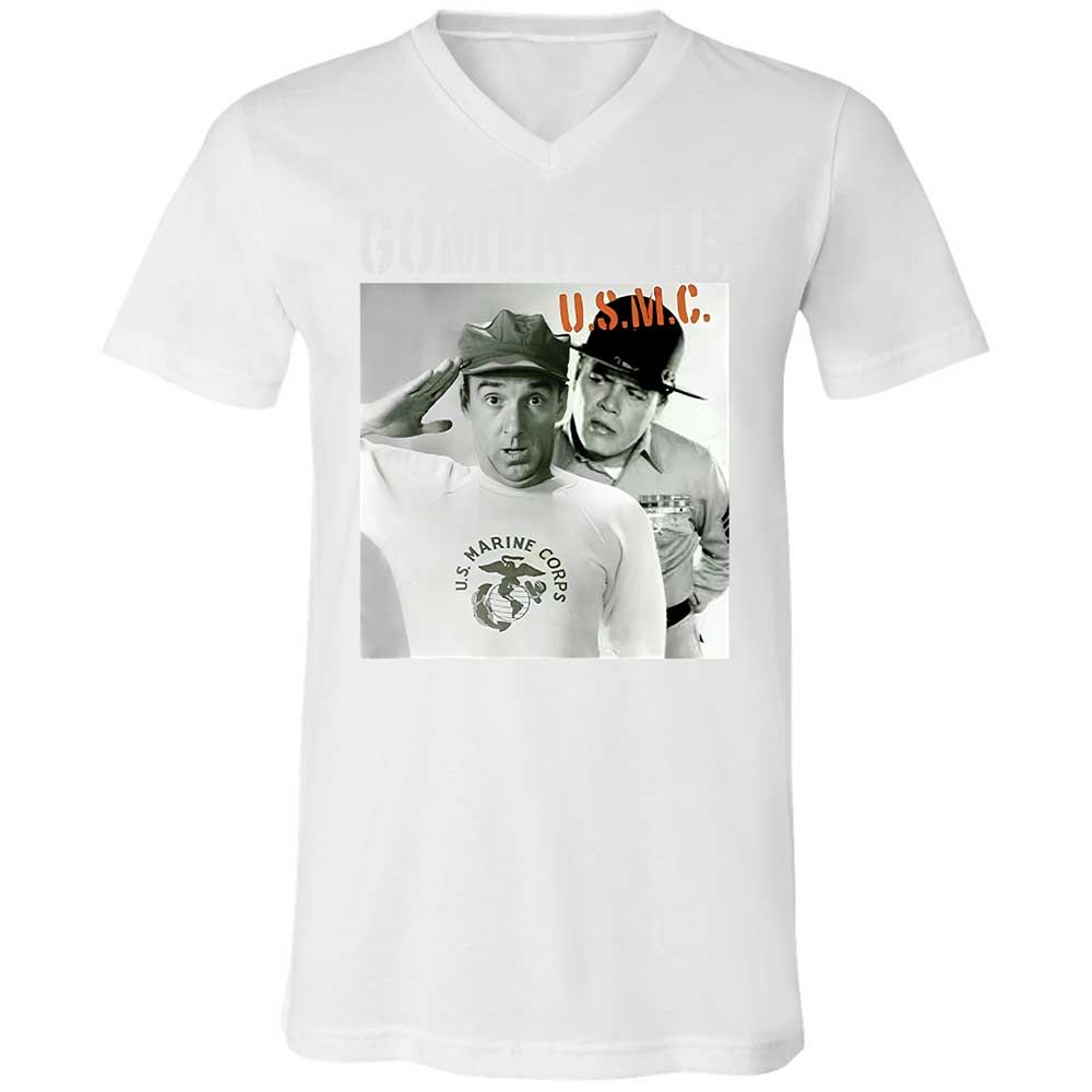 Unisex V-Neck T-Shirt - AB1K4EEC - White - 16