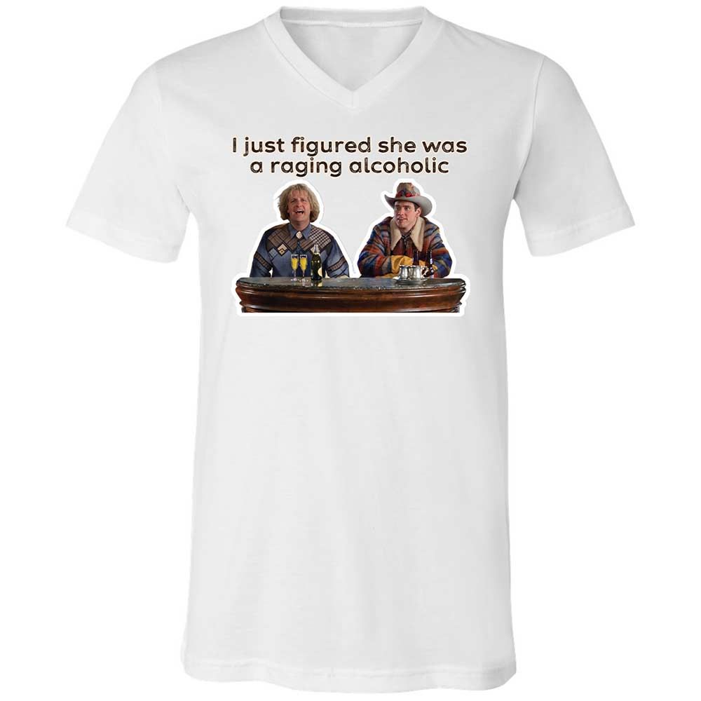 Unisex V-Neck T-Shirt - T52LTPFU - White - 16