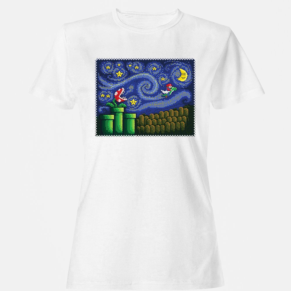 Women's T-Shirt - 3B7RV6XM - White - 16