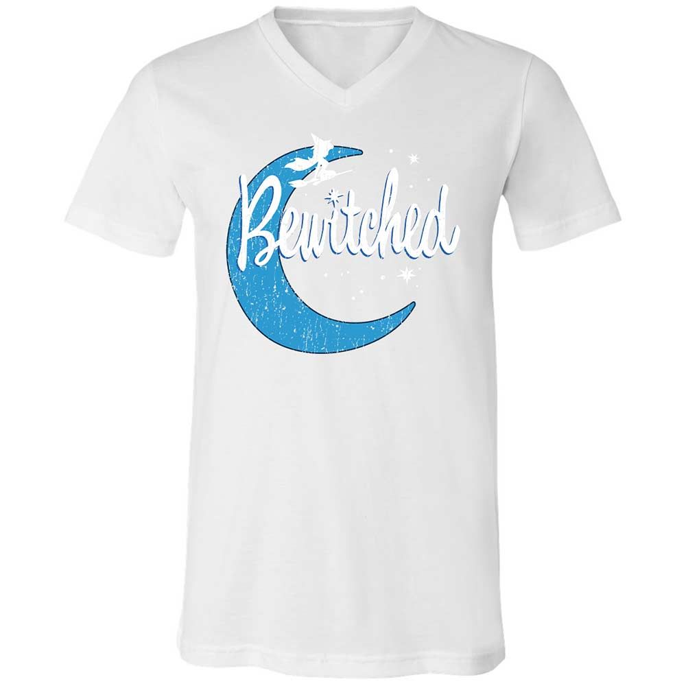 Unisex V-Neck T-Shirt - QC2T2J8J - White - 16