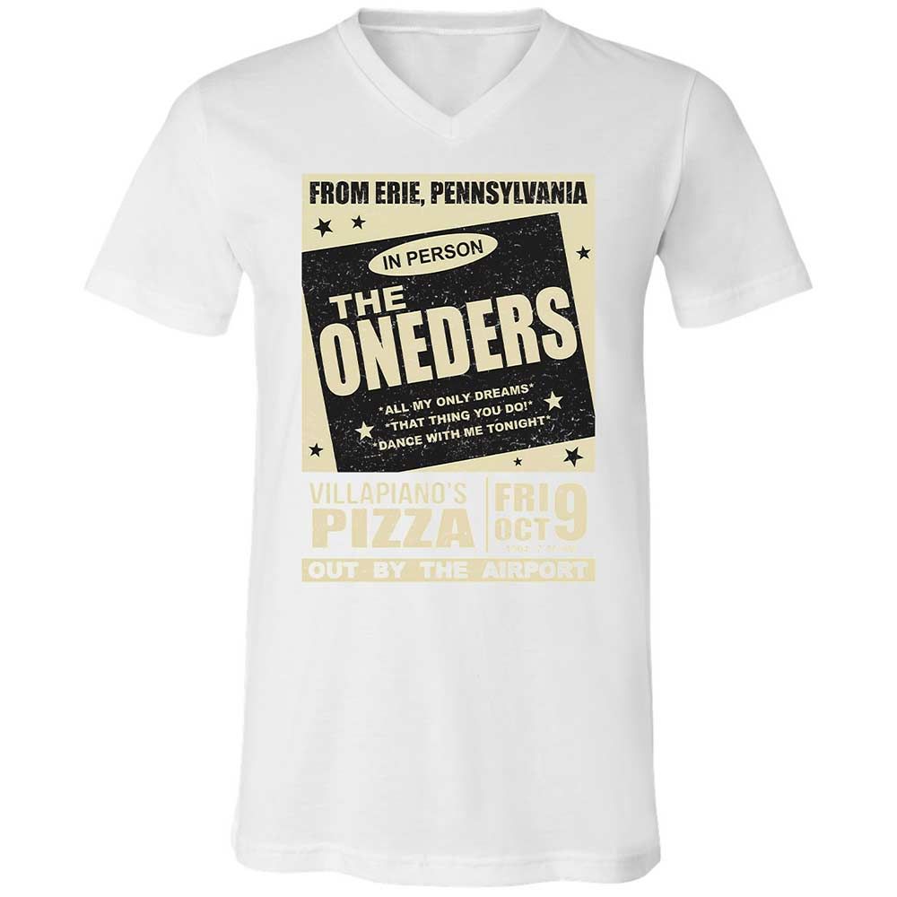 Unisex V-Neck T-Shirt - 7VVKFDQY - White - 16
