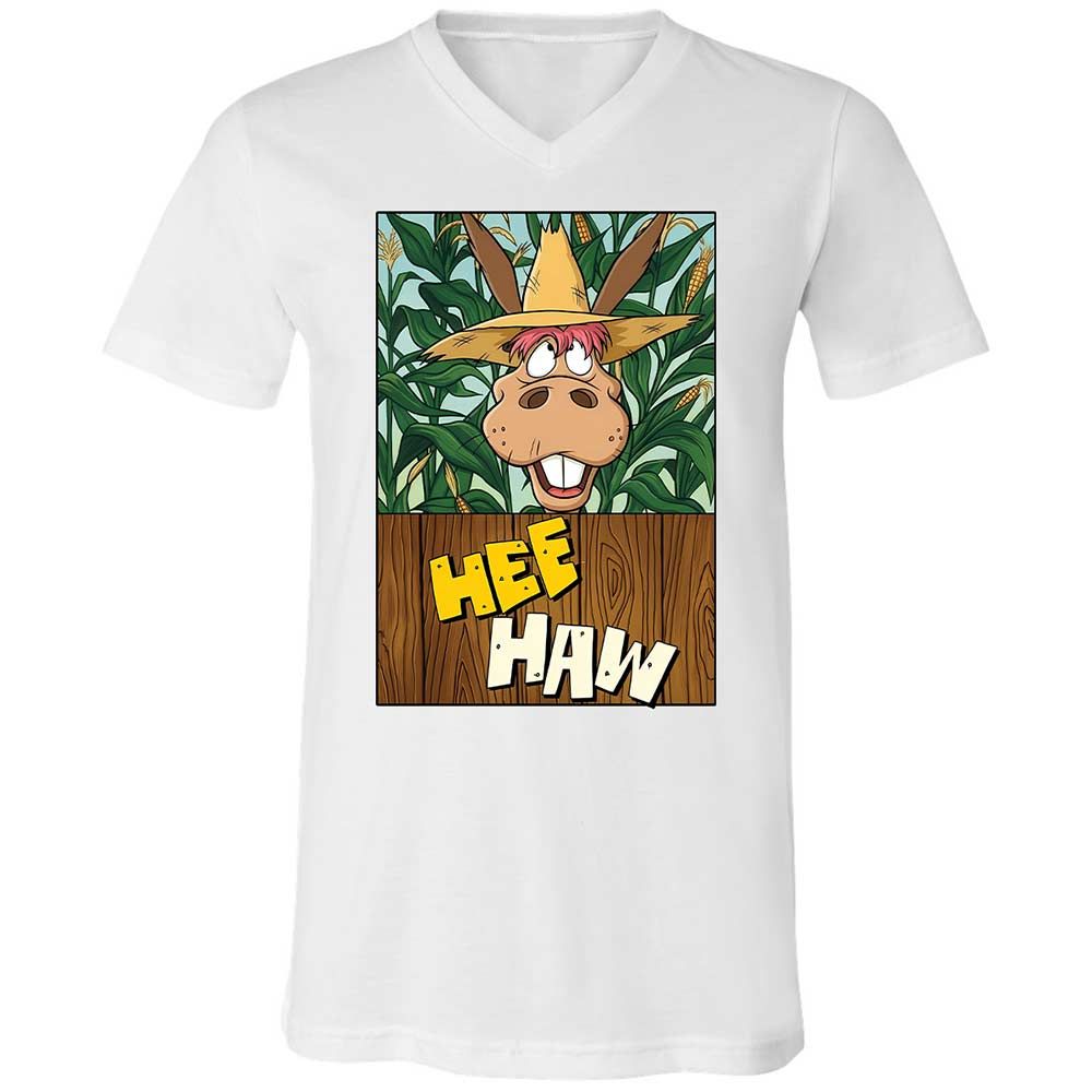Unisex V-Neck T-Shirt - Z6A4QTDY - White - 16