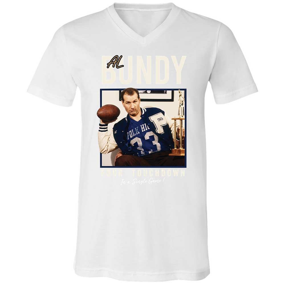 Unisex V-Neck T-Shirt - 285UR1SQ - White - 16
