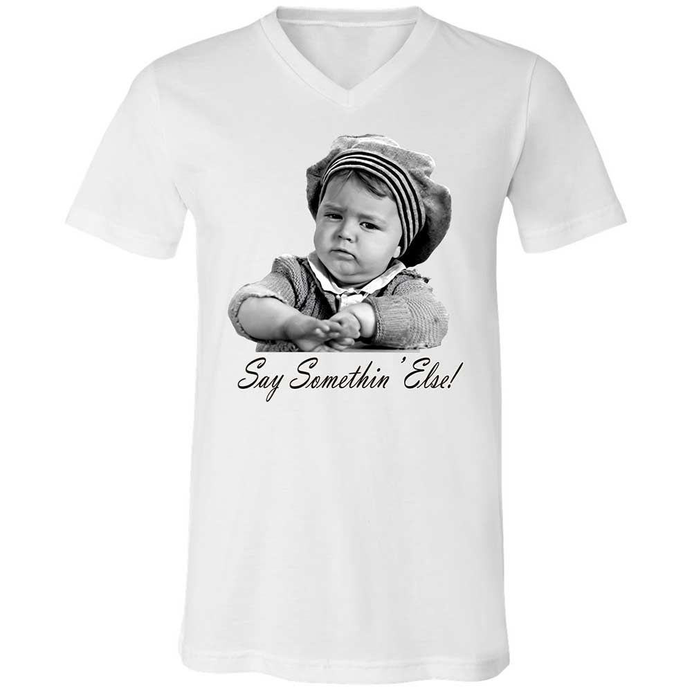 Unisex V-Neck T-Shirt - JNEKELRB - White - 16