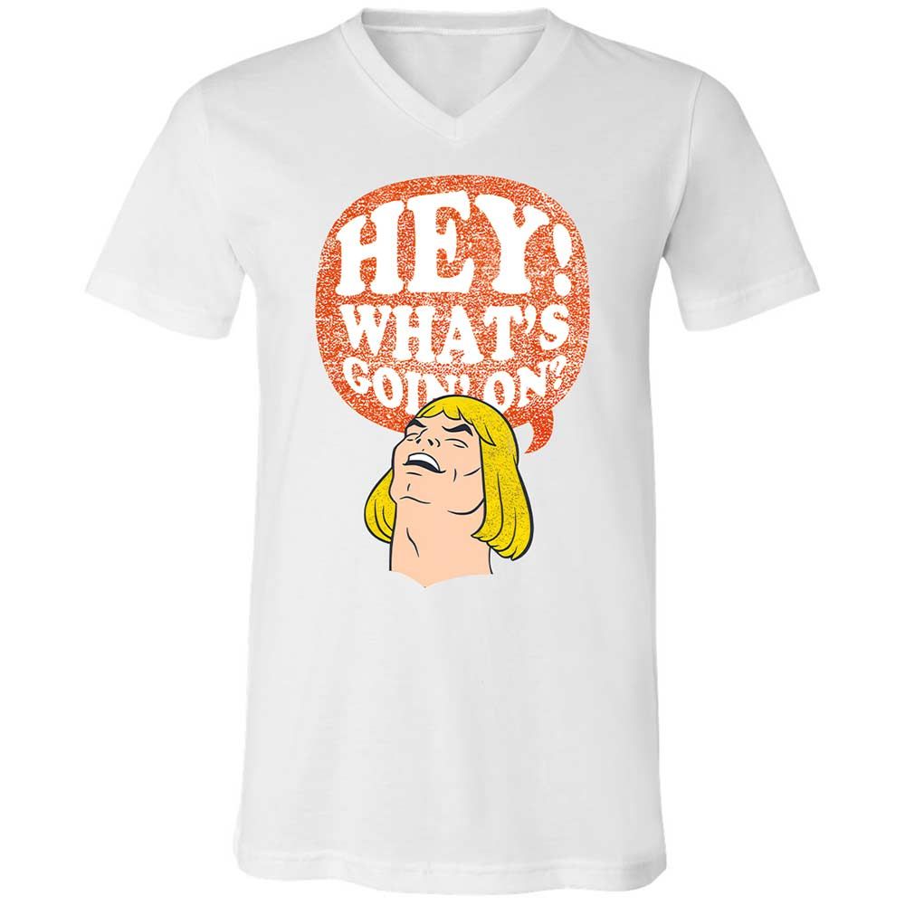 Unisex V-Neck T-Shirt - 3V86KA6E - White - 16