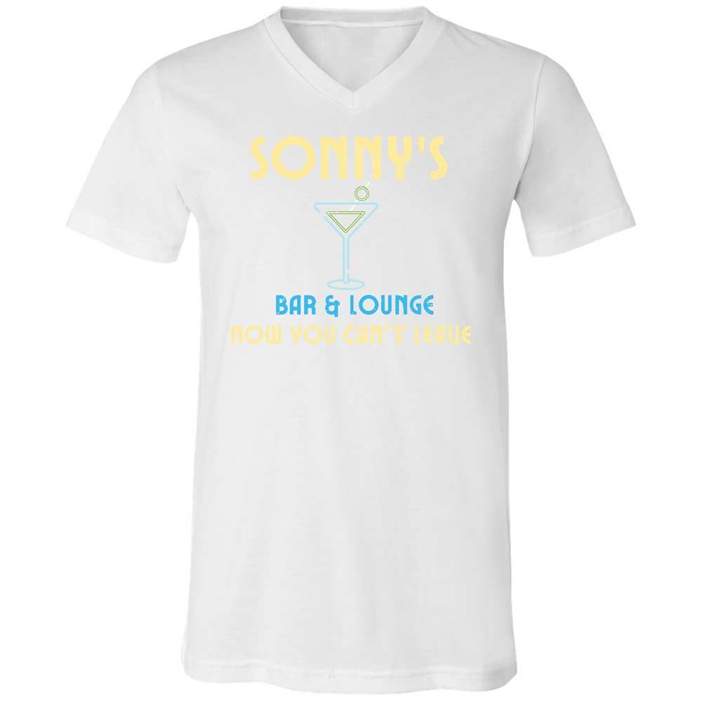 Unisex V-Neck T-Shirt - D1MRVXEQ - White - 16