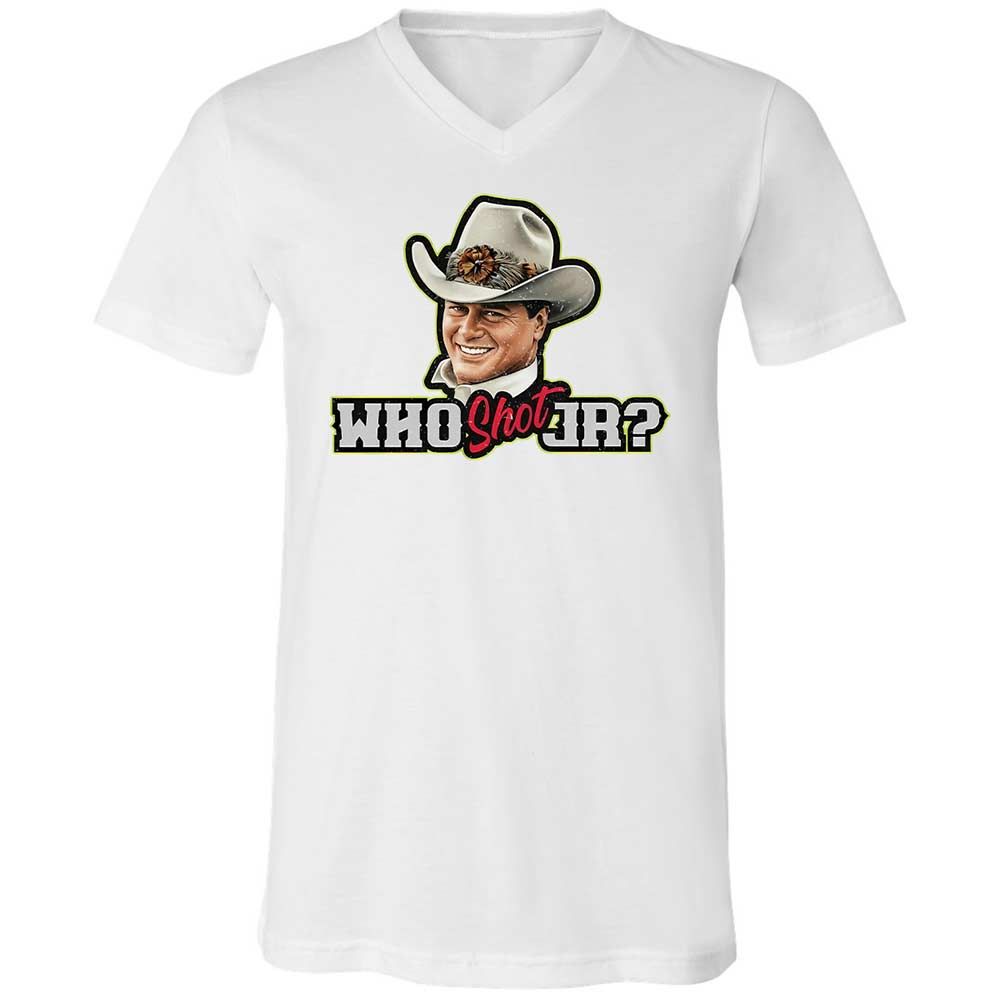 Unisex V-Neck T-Shirt - T8FZ3HSV - White - 16