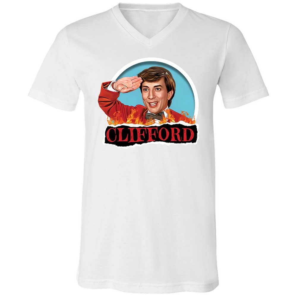 Unisex V-Neck T-Shirt - YJZTG1TV - White - 16
