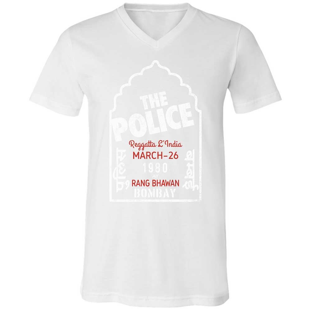 Unisex V-Neck T-Shirt - X9VRX3AS - White - 16