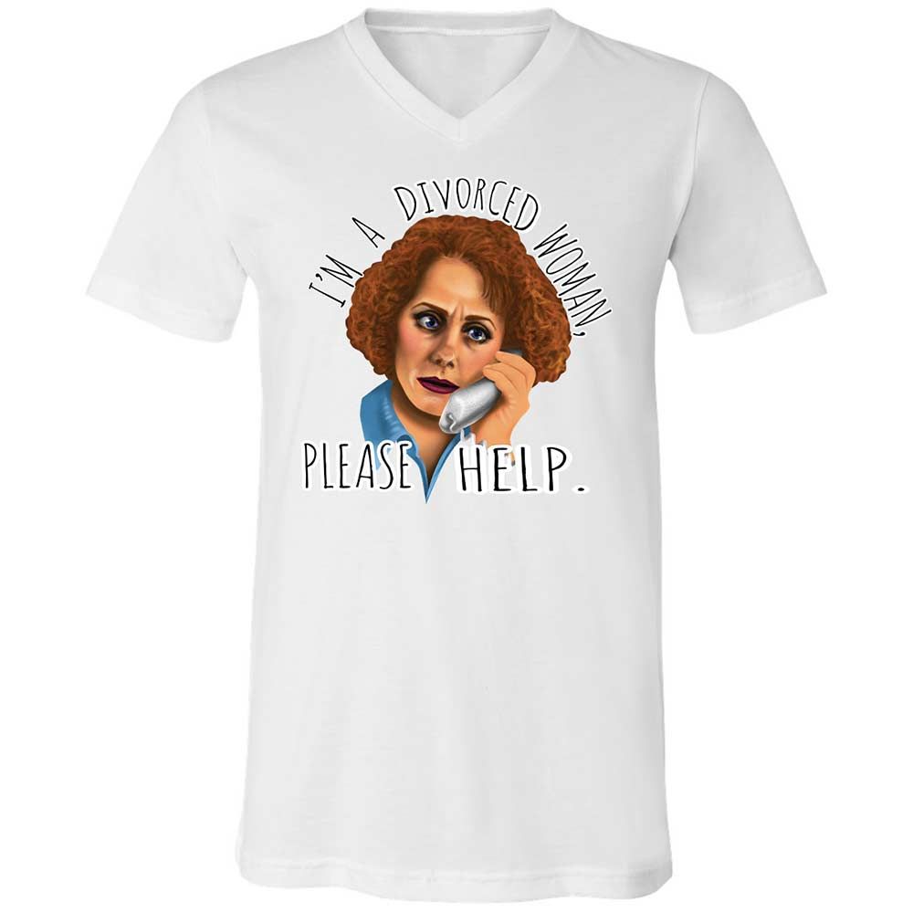 Unisex V-Neck T-Shirt - D6DYS252 - White - 16