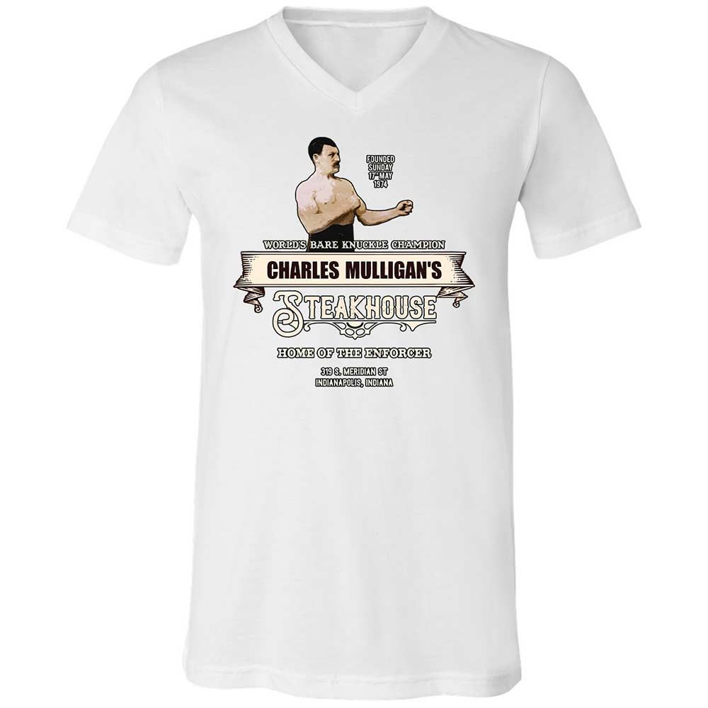 Unisex V-Neck T-Shirt - ESYKZRM8 - White - 16