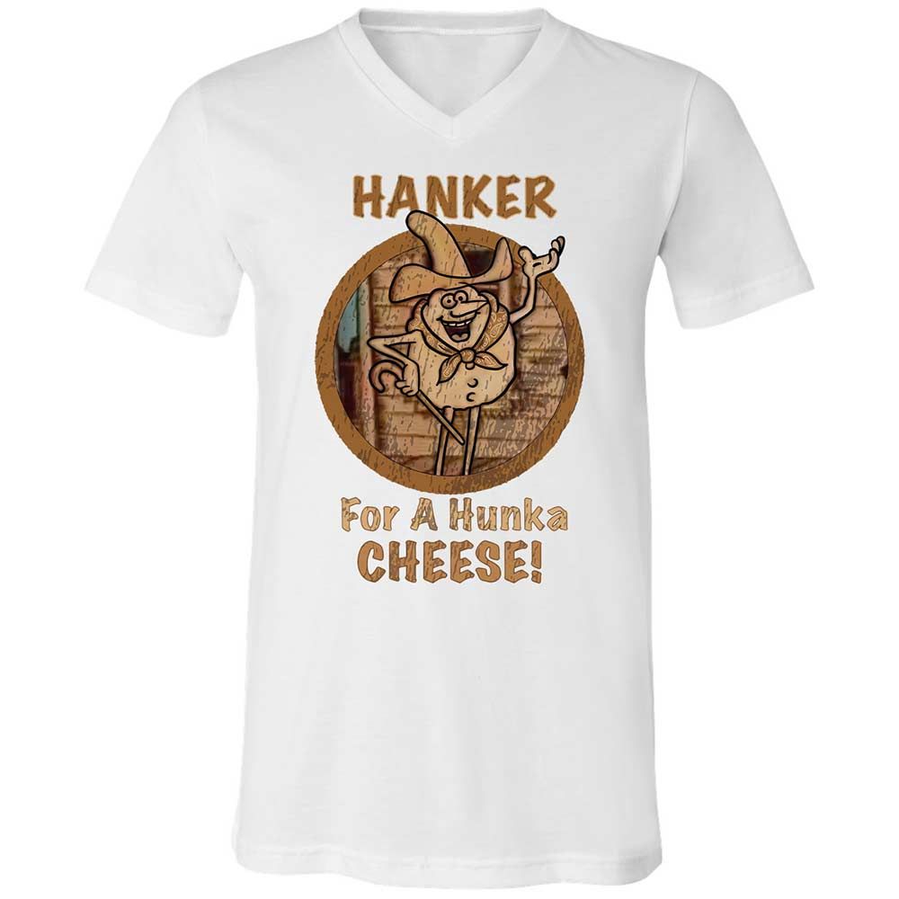 Unisex V-Neck T-Shirt - U89WFCNJ - White - 16