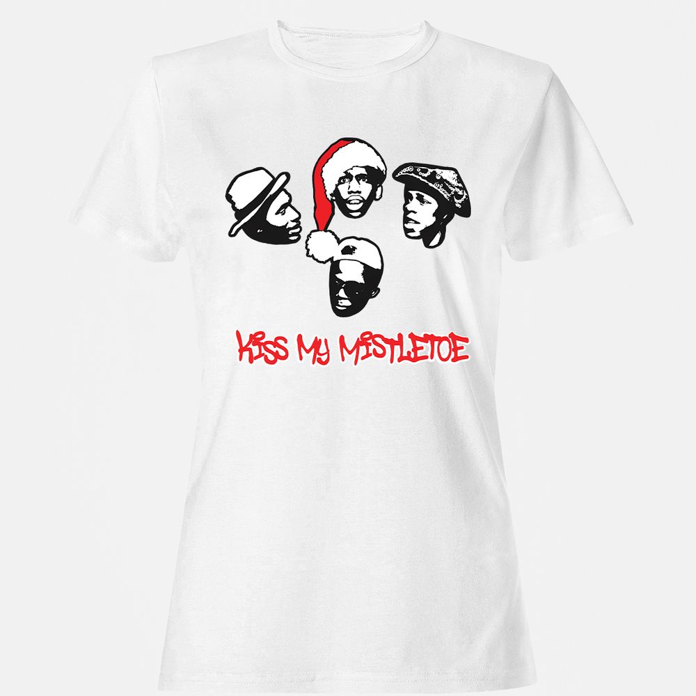 Kiss My Mistletoe Xmas Rap - White - 16