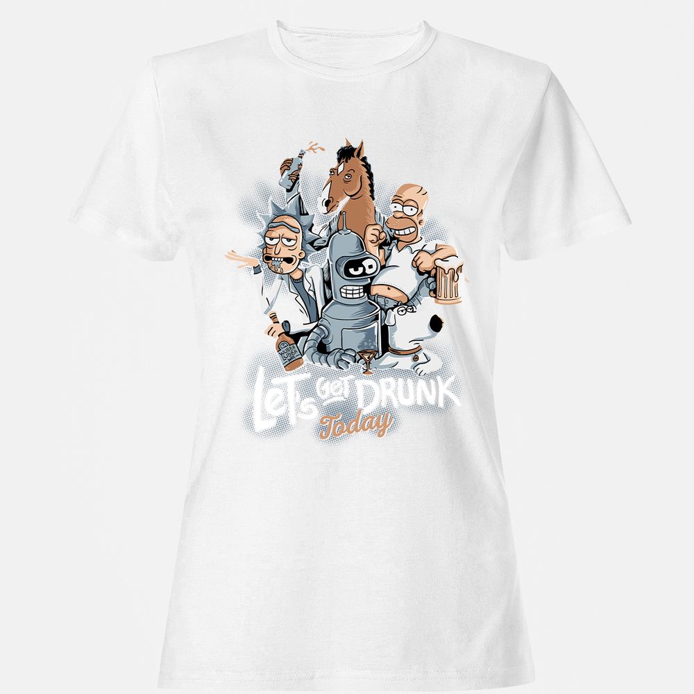 Women's T-Shirt - DHL9WV2K - White - 16