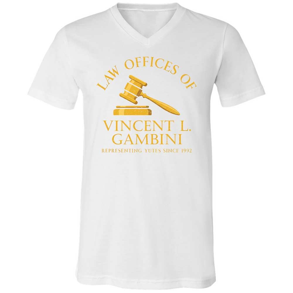 Unisex V-Neck T-Shirt - 7S1UDBRF - White - 16