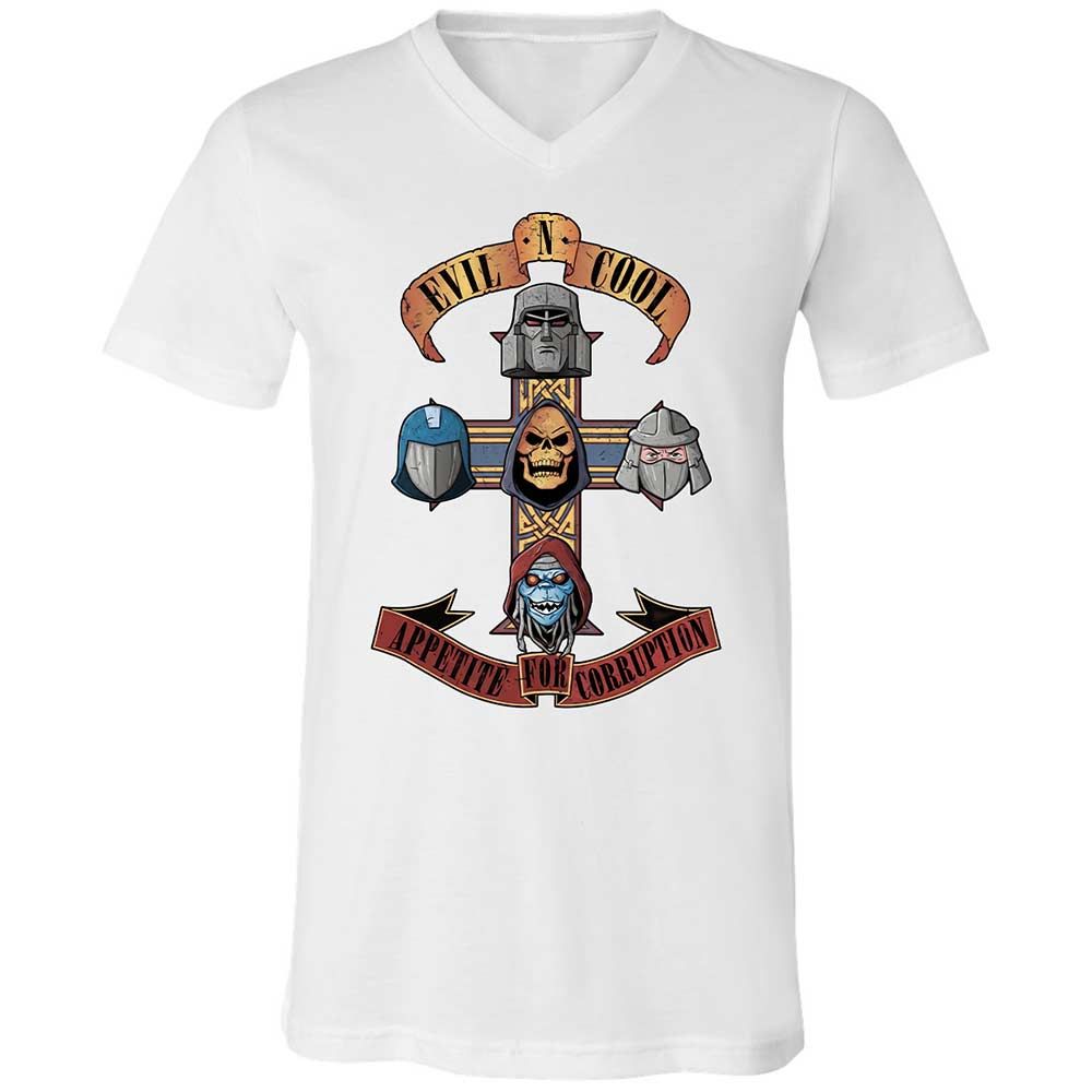 Unisex V-Neck T-Shirt - X9VN7665 - White - 16