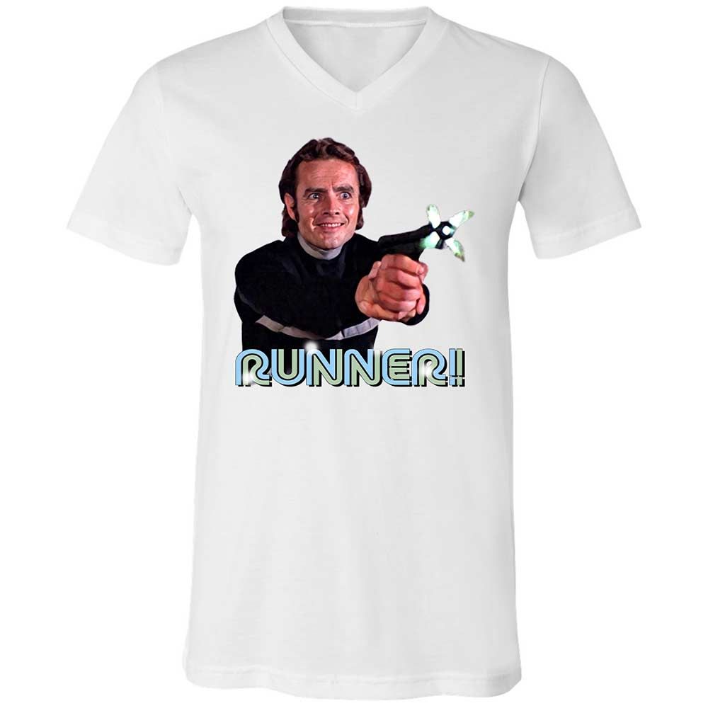 Unisex V-Neck T-Shirt - VF2DUEJH - White - 16