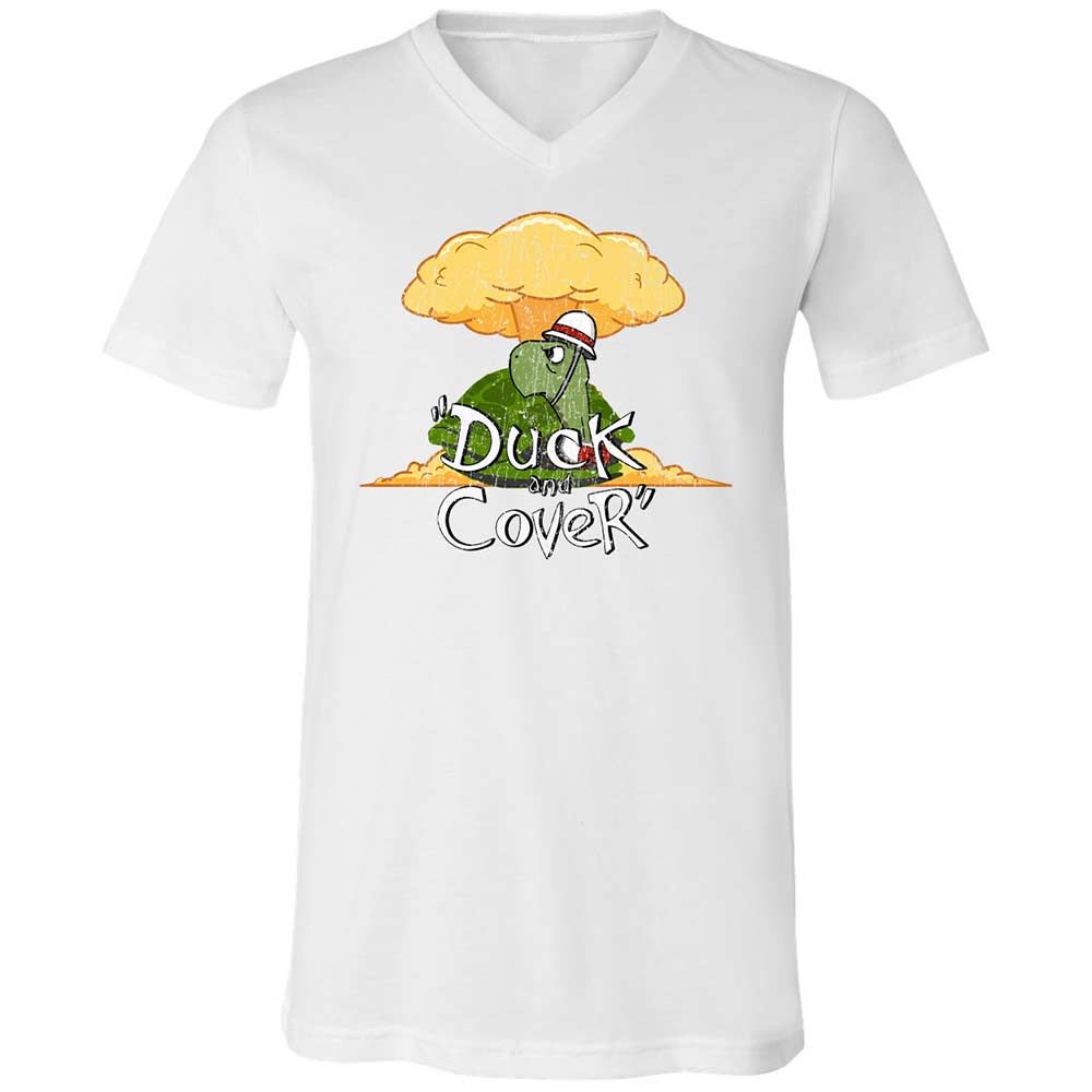 Unisex V-Neck T-Shirt - 36XJ19J9 - White - 16