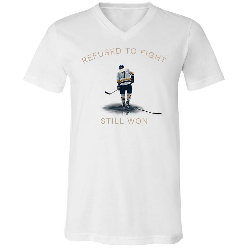 Unisex V-Neck T-Shirt - SN47RZLG - White - 16