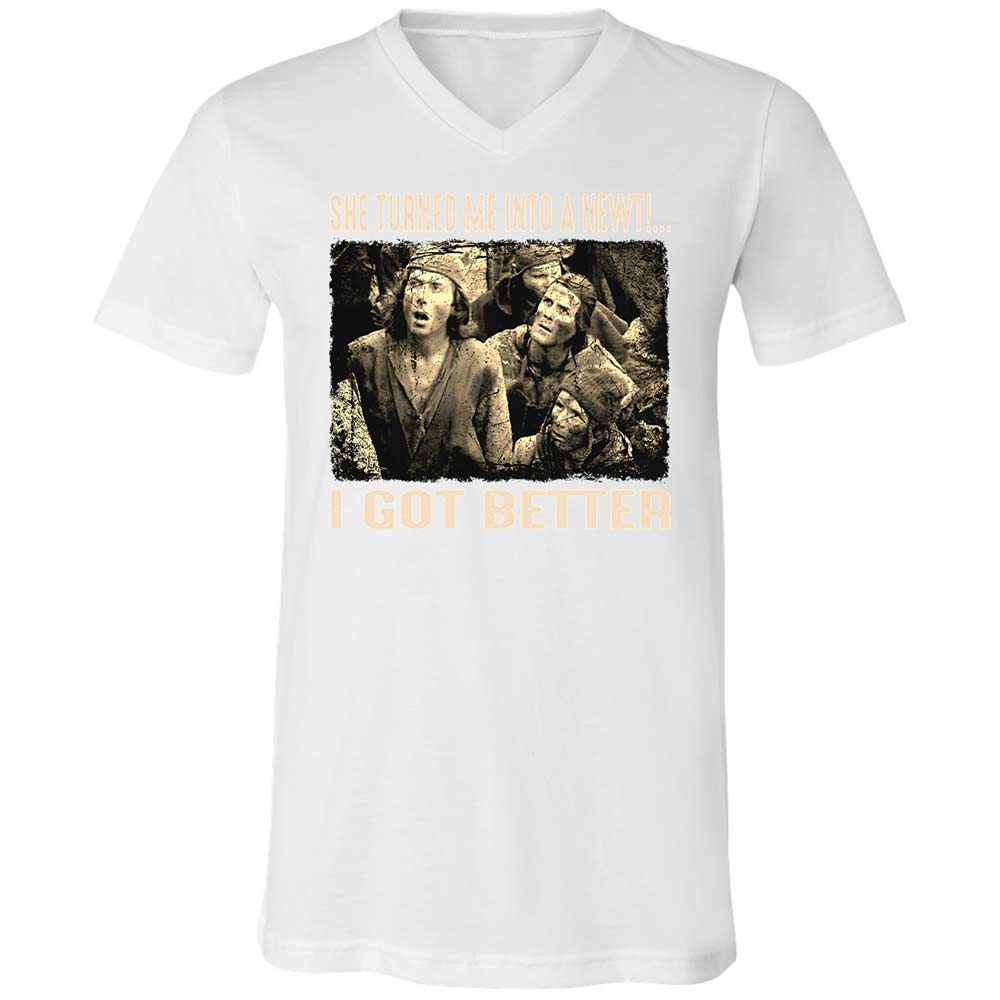 Unisex V-Neck T-Shirt - BPXQG833 - White - 16