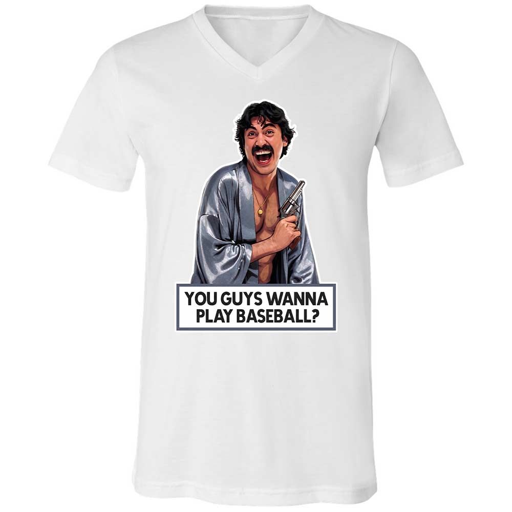 Unisex V-Neck T-Shirt - 66FJ7ARY - White - 16