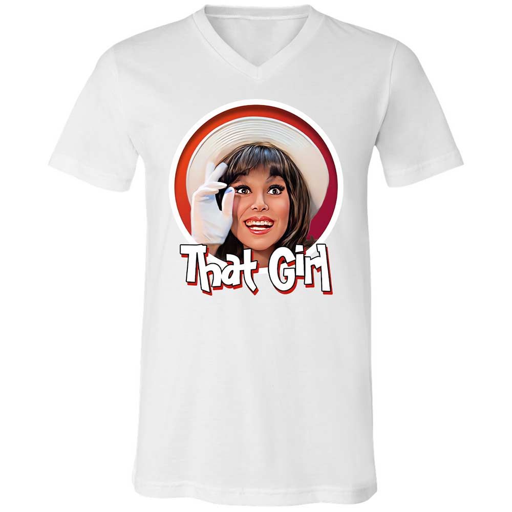 Unisex V-Neck T-Shirt - CRL9XKMP - White - 16