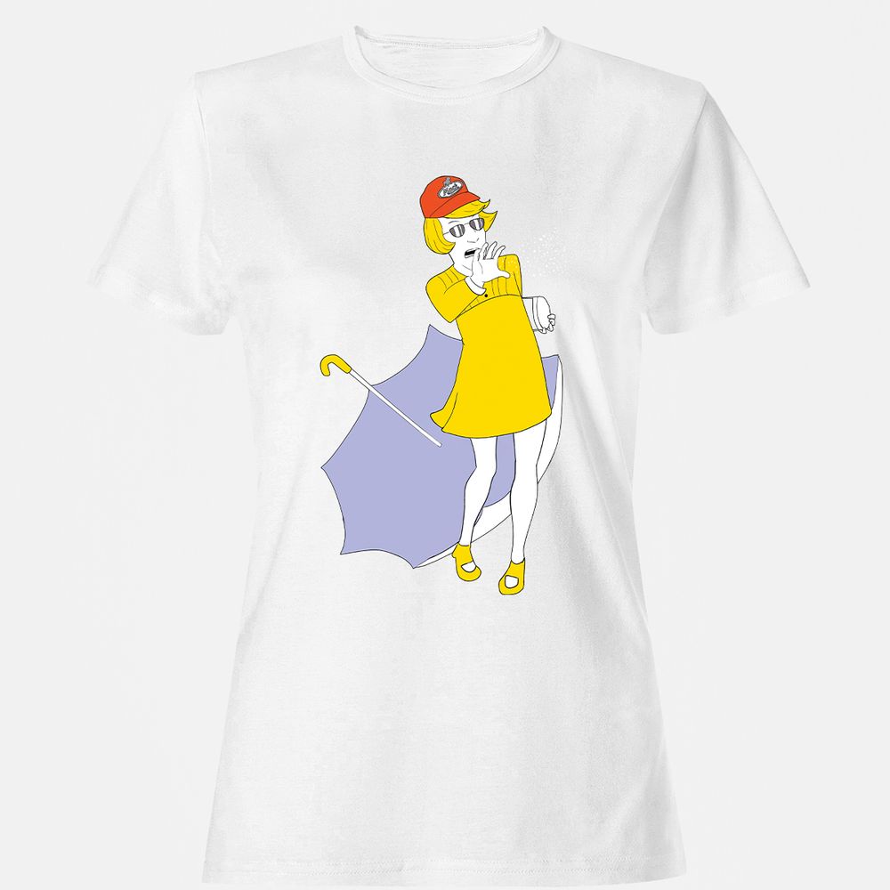 Women's T-Shirt - GZ8YBR3M - White - 16