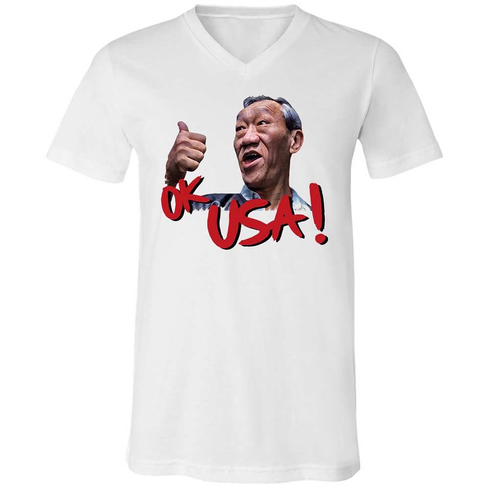 Unisex V-Neck T-Shirt - 9HQ15ZQ8 - White - 16
