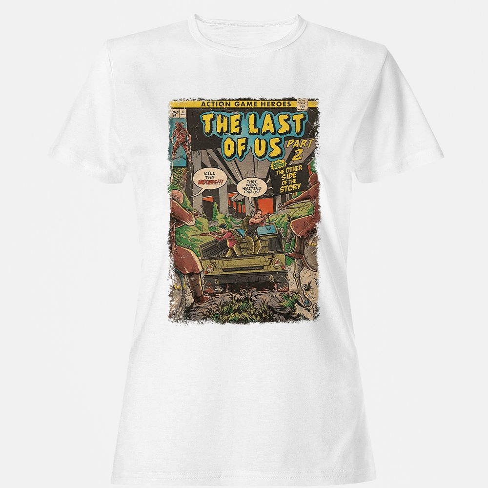Women's T-Shirt - T7B1ZQJK - White - 16
