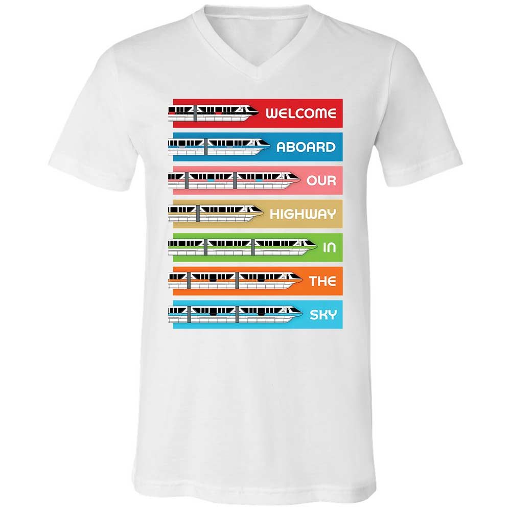 Unisex V-Neck T-Shirt - Black - White - 16