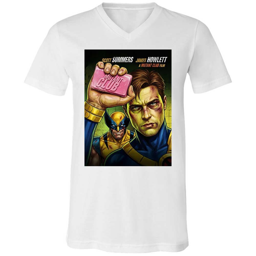Unisex V-Neck T-Shirt - AUZQ2888 - White - 16