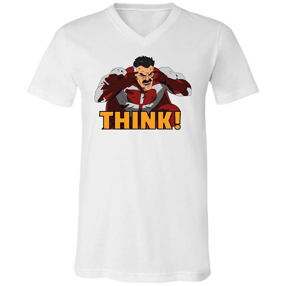 Unisex V-Neck T-Shirt - R68FZMJJ - White - 16