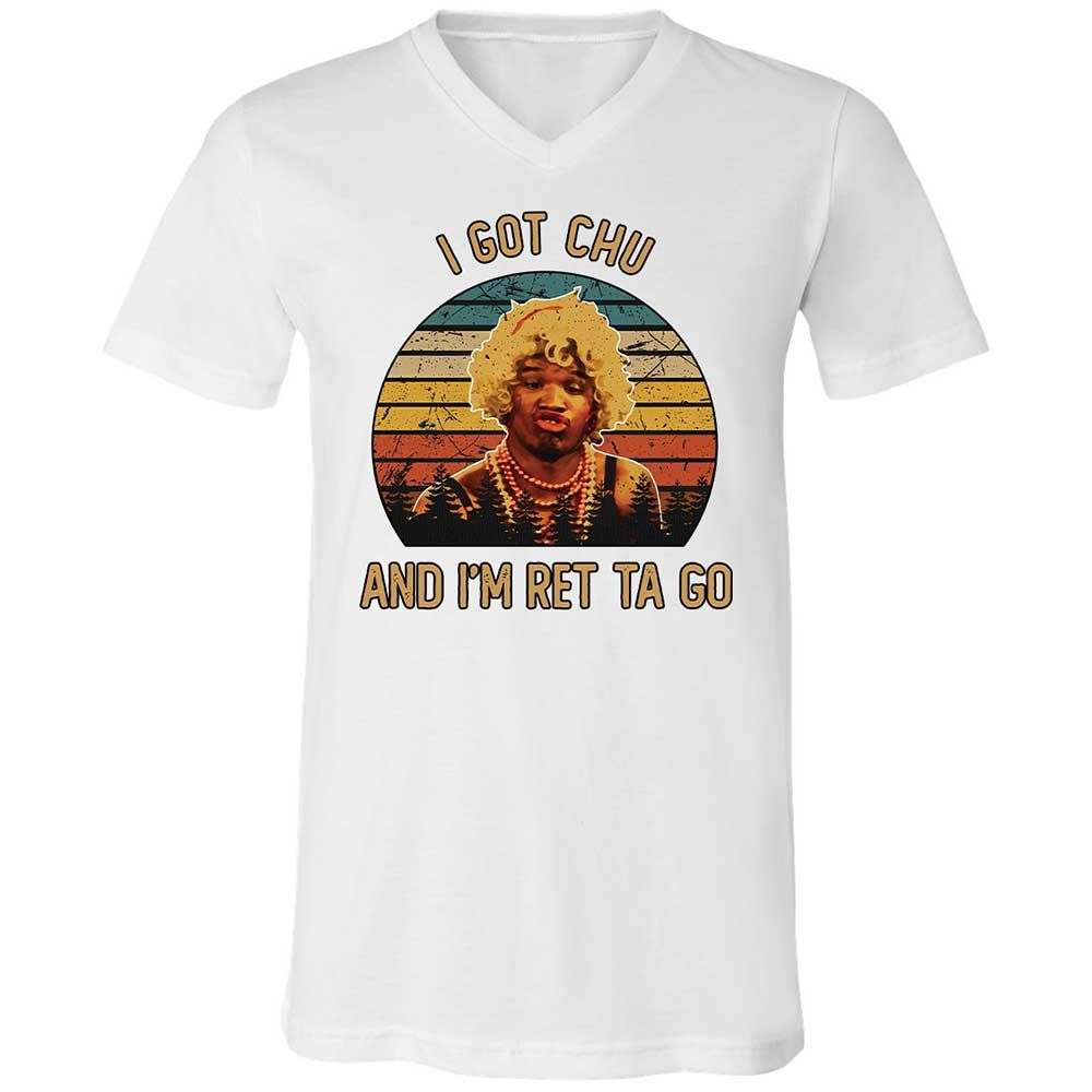 Unisex V-Neck T-Shirt - EQUHXVLX - White - 16