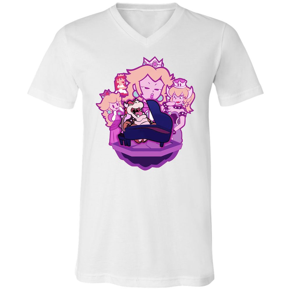 Unisex V-Neck T-Shirt - 1PBRJDFS - White - 16