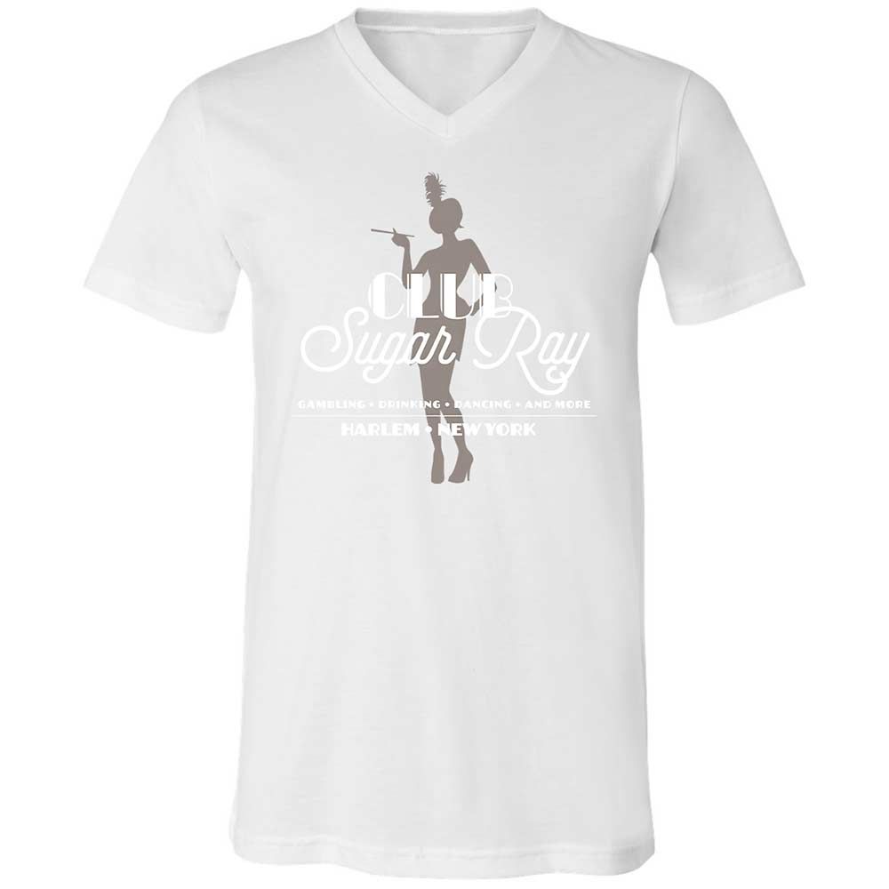 Unisex V-Neck T-Shirt - 6AY31V8V - White - 16