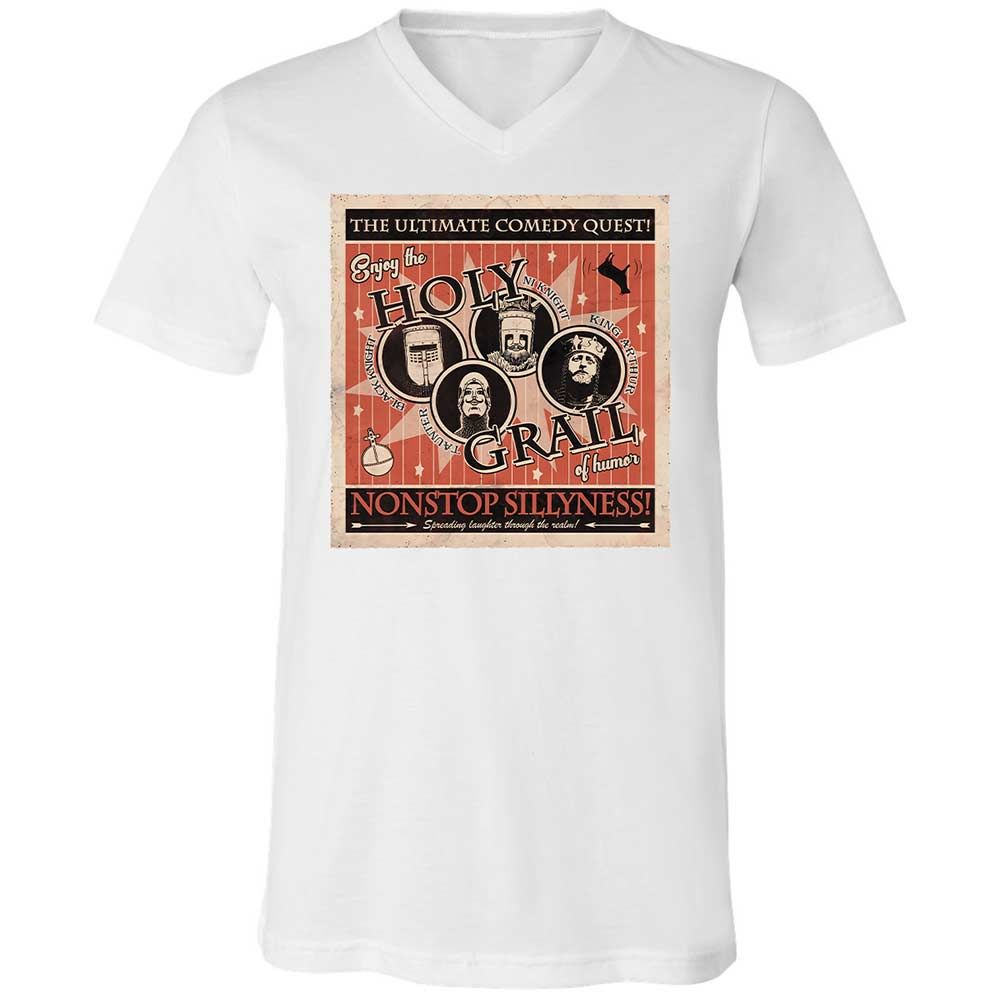 Unisex V-Neck T-Shirt - WCD7Z3N3 - White - 16